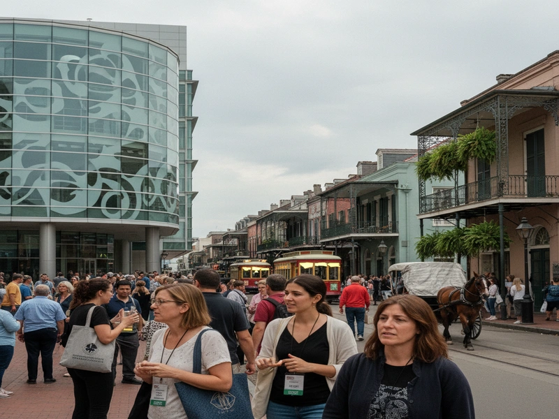 Bouchercon New Orleans convention center and French Quarter architecture