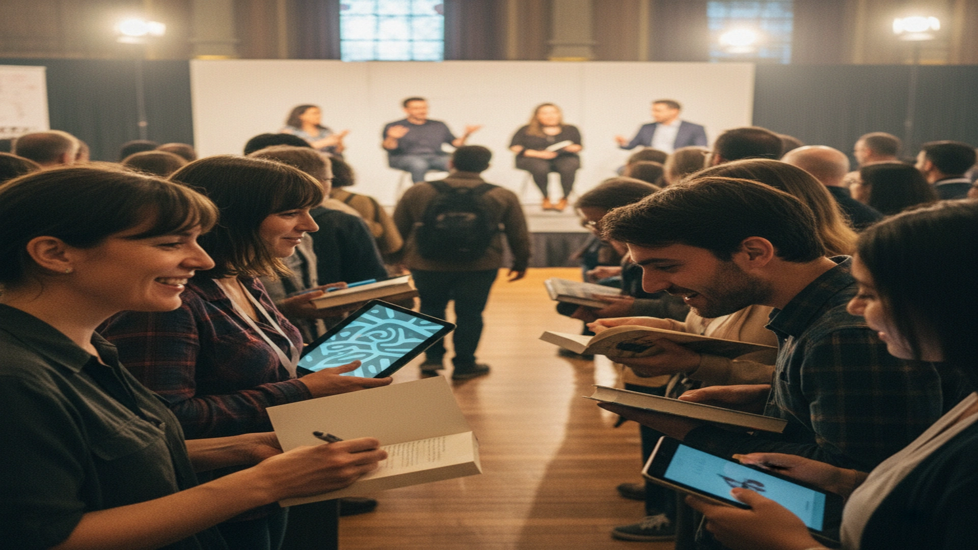 Authors and readers connecting at Bouchercon mission-driven programming