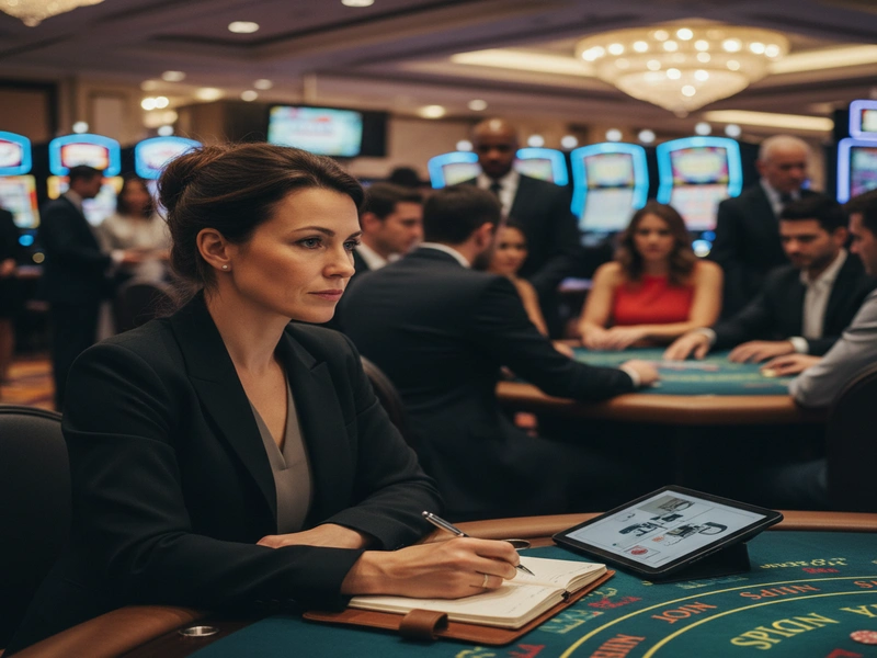 Mystery writer researching casino settings for authentic crime fiction scenes