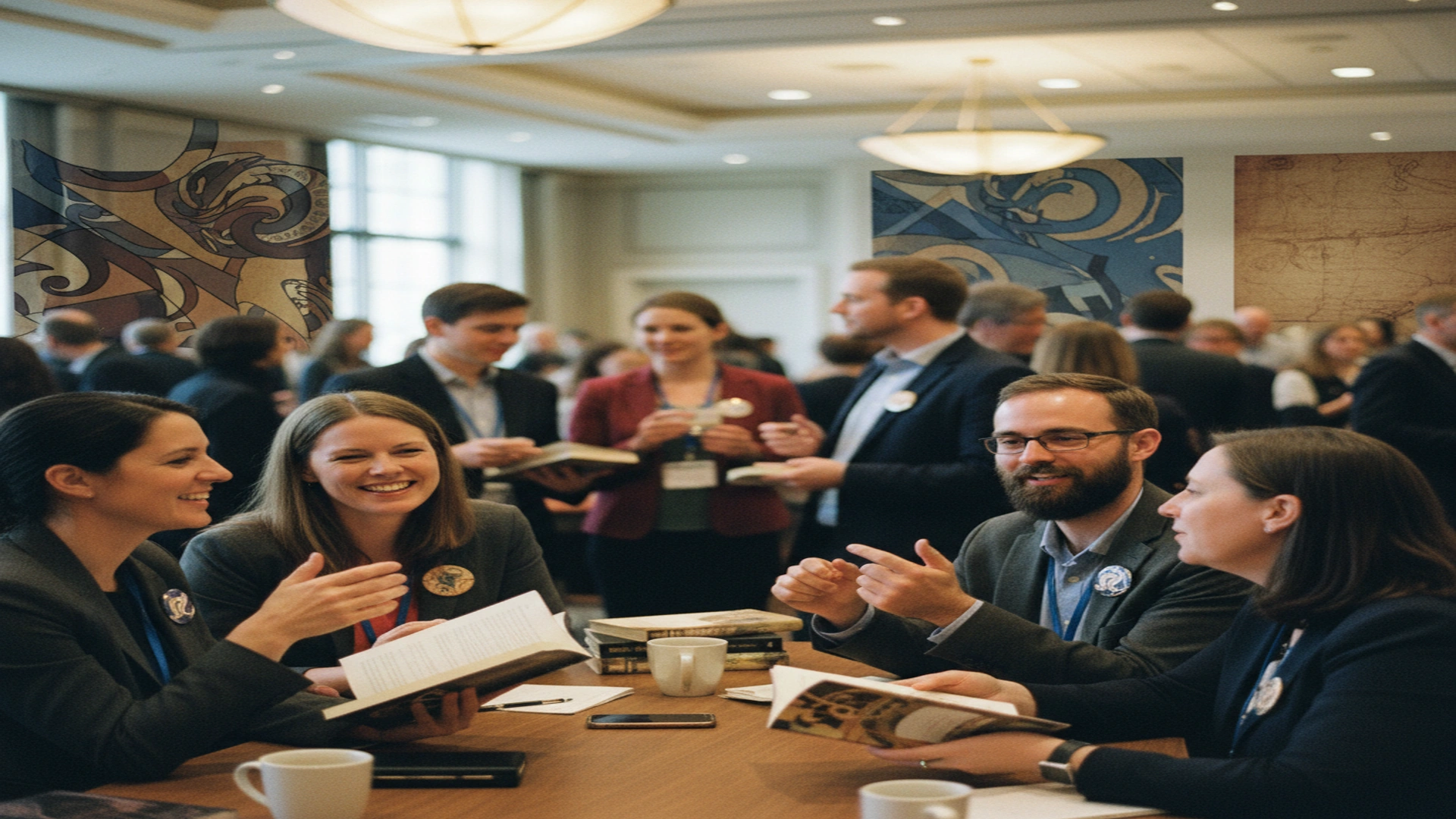 Mystery fiction community gathering at Bouchercon celebrating shared values